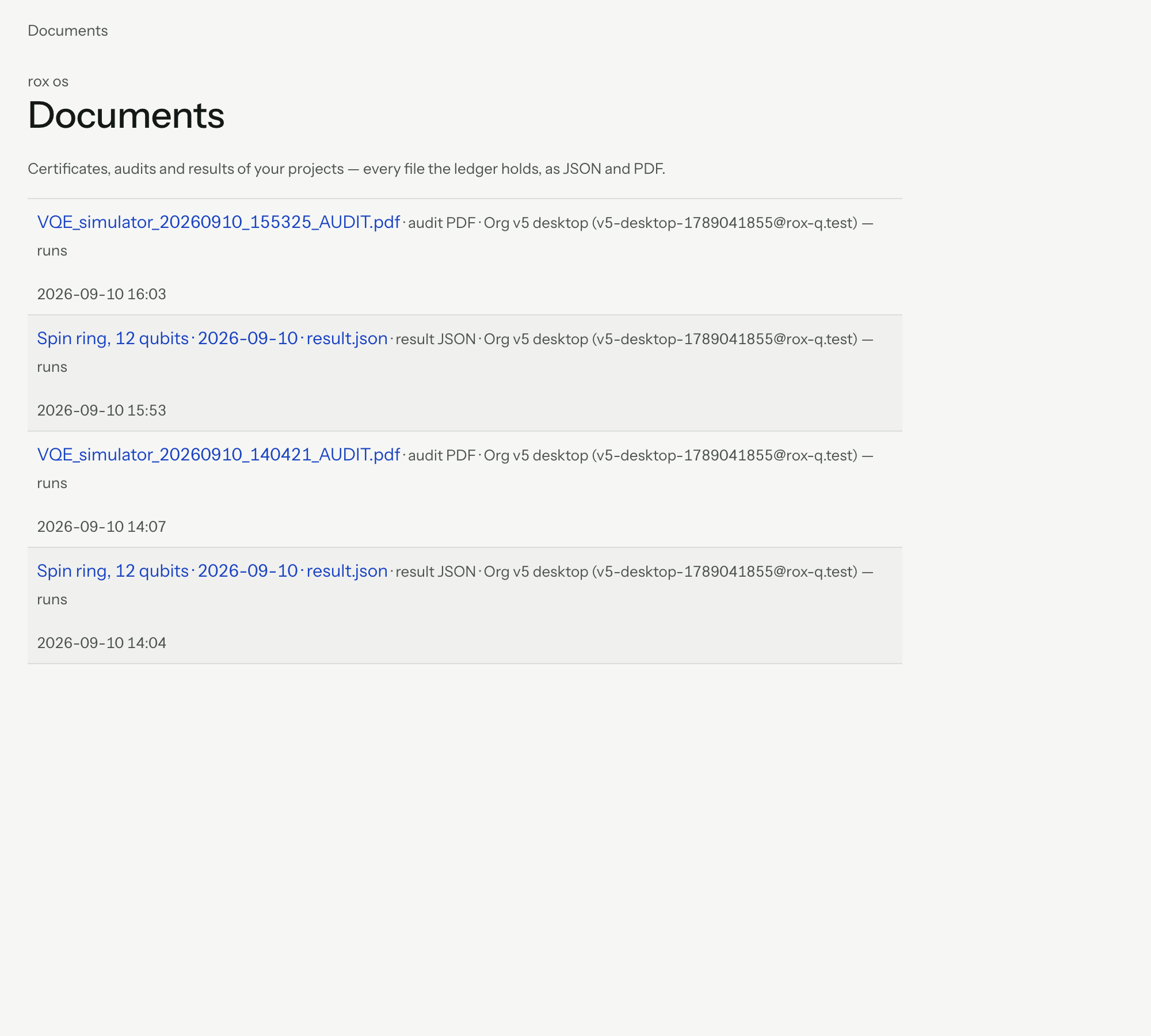 Step 8: documents